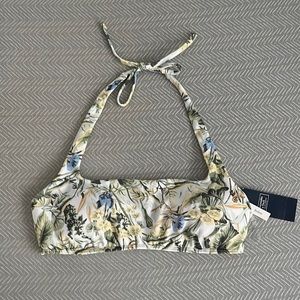 Abercrombie Tropical Print Halter Bralette Bikini Top